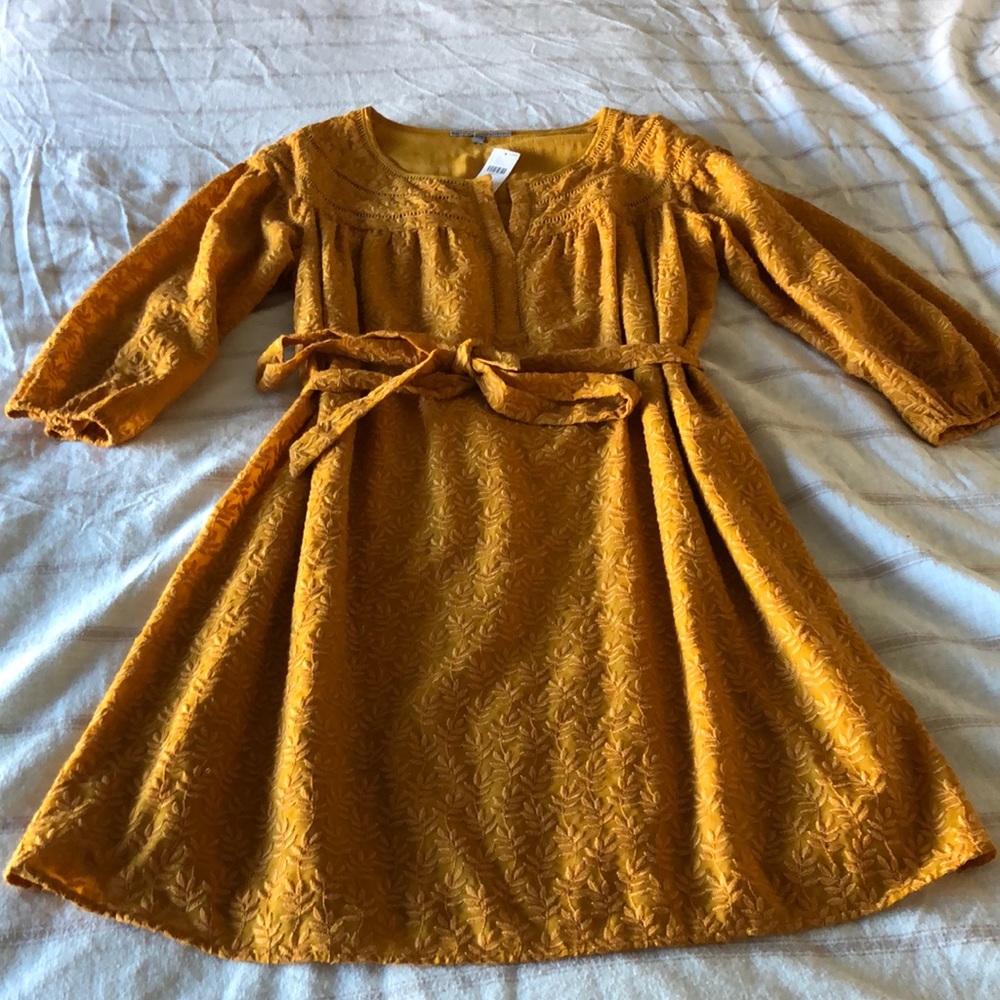 Anthro Danielrainn Medium Dress Mustard